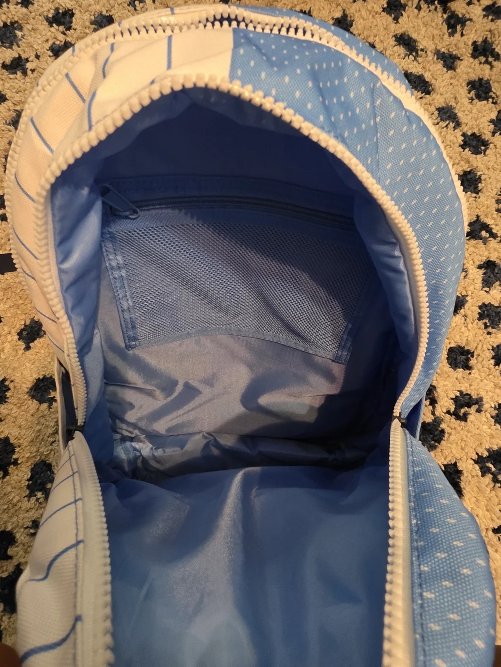 Jordan Men's Blue and White Split-Panel Backpack
